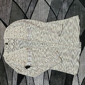 BKE BOUTIQUE OPEN FLYAWAY KNIT SWEATER CARDIGAN